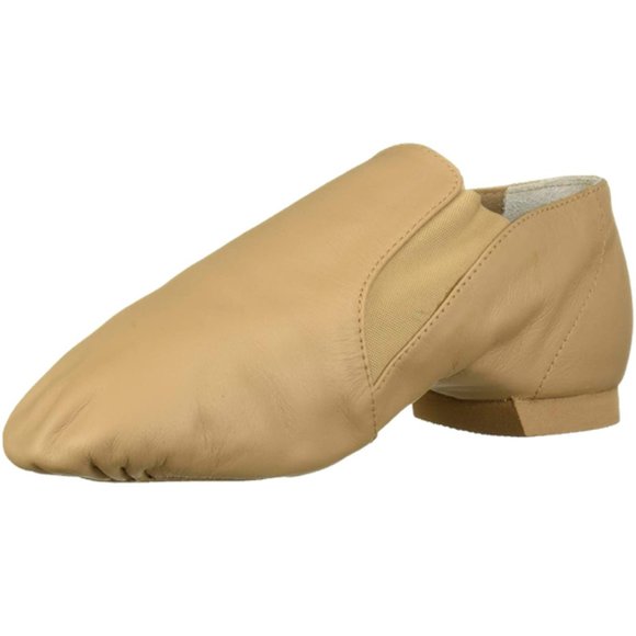 Bloch SO499G Child Tan Leather Elasta Jazz Booties